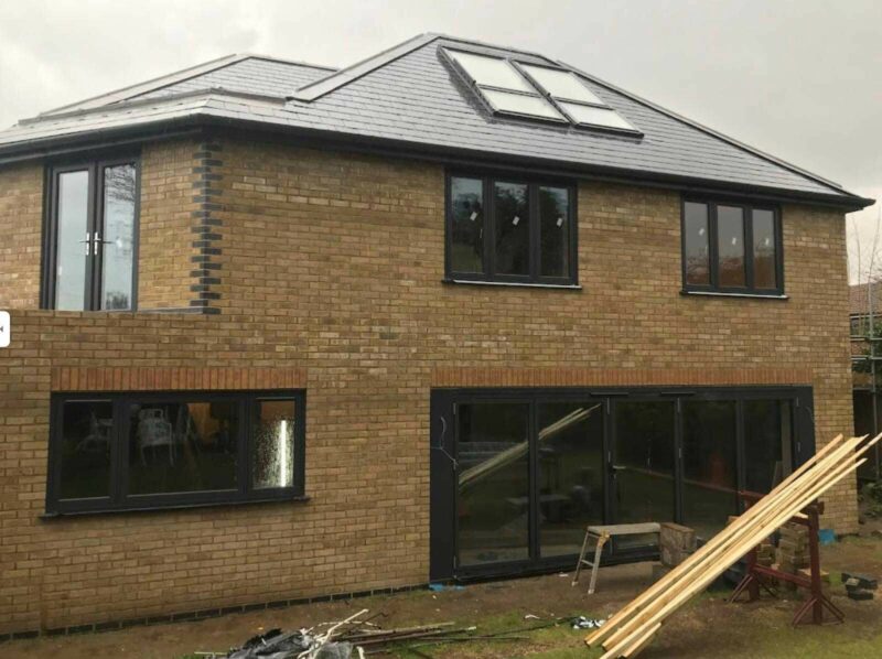 Anthracite grey smooth upvc
